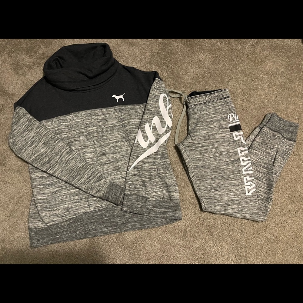 Pink sweatpants outfit